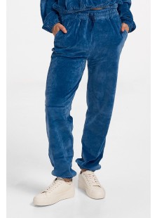 Velvet trousers overalls TRAX 44402 Blue Roa