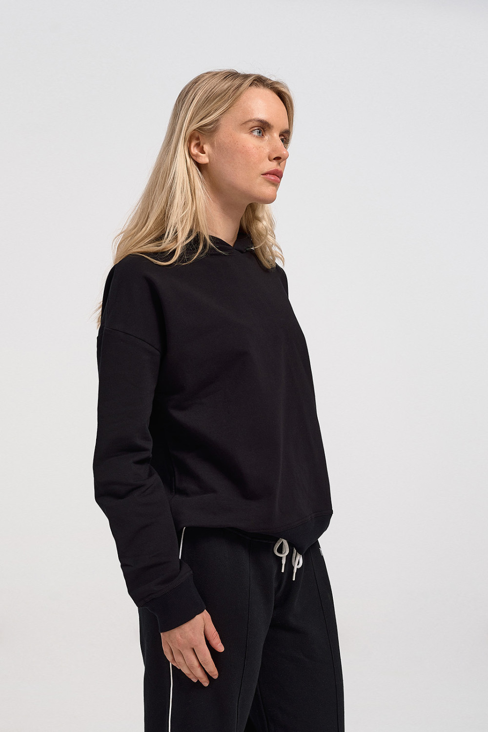 Sweatshirt blouse women's TRAX 44405 BLACK