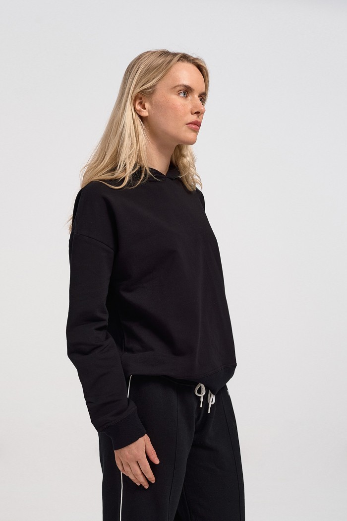 Sweatshirt blouse women's TRAX 44405 BLACK