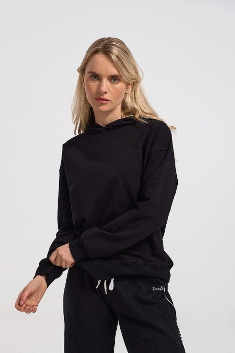 Sweatshirt blouse women's TRAX 44405 BLACK
