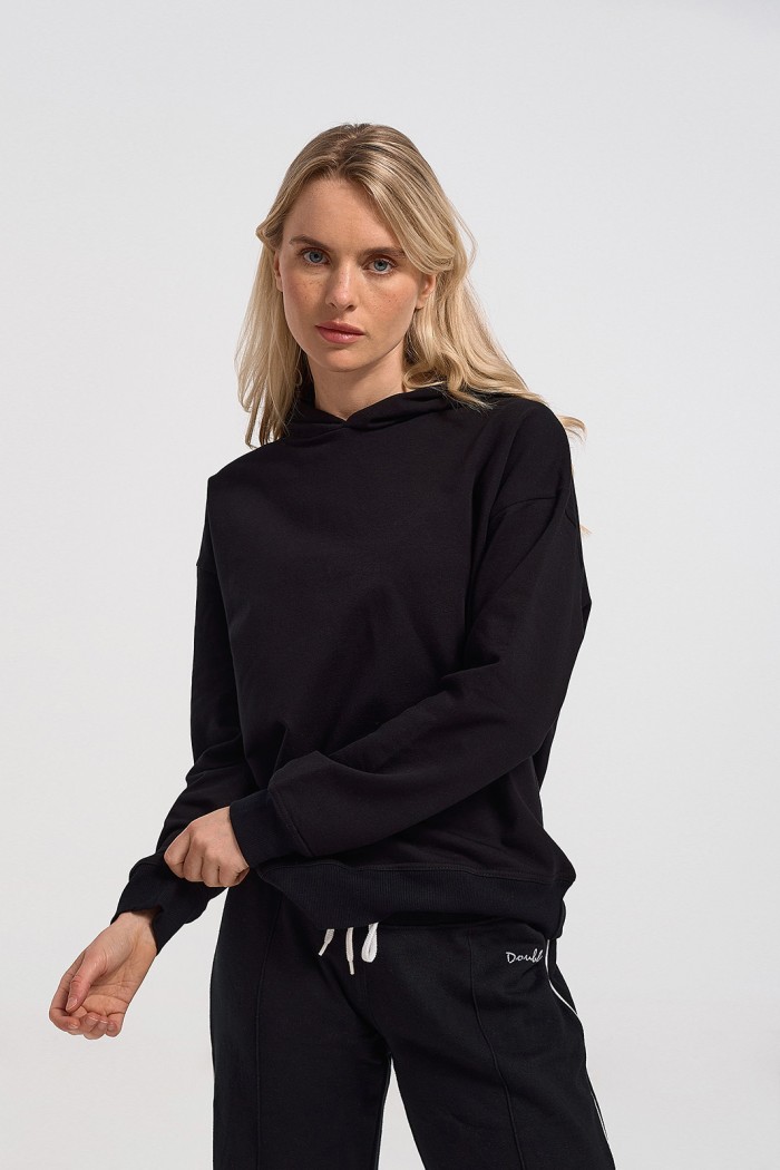 Sweatshirt blouse women's TRAX 44405 BLACK