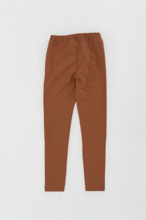 Teenage leggings with fleece lining TRAX 44601 CANELA
