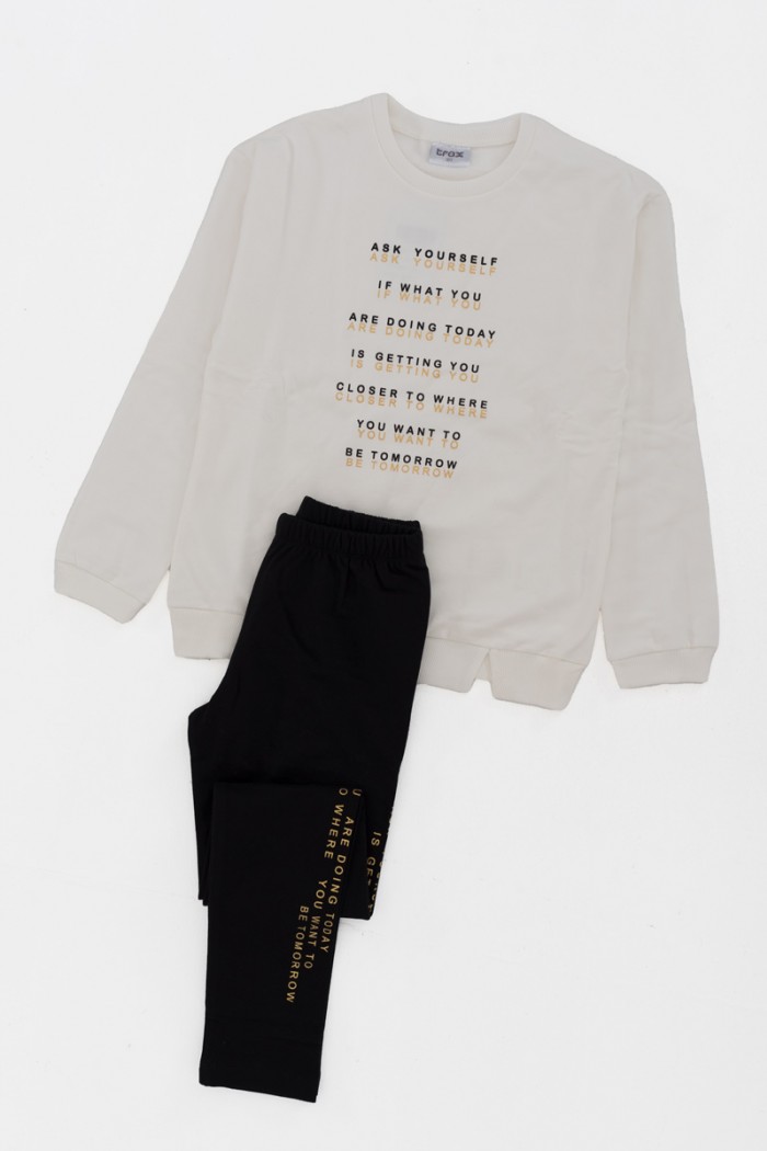 Teenage set of leggings TRAX Girl Quotes 44604