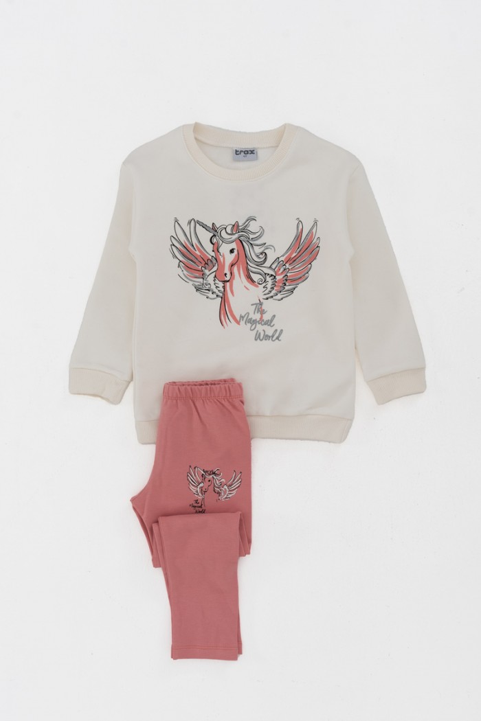 Children's set of leggings TRAX Girl UNICORN 44752