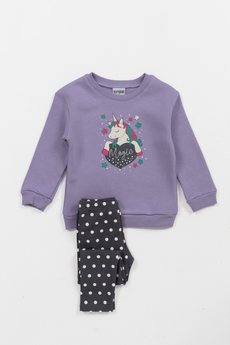 Winteroverall TRAX Mädchen Einhorn 44758 LILA