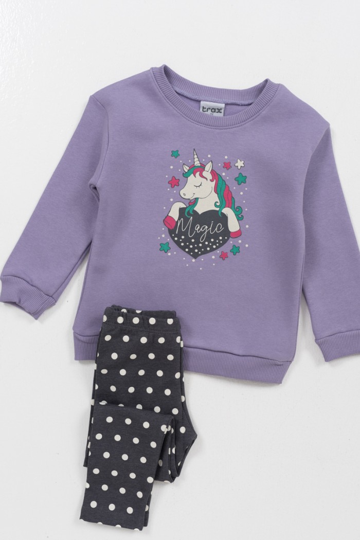 Winteroverall TRAX Mädchen Einhorn 44758 LILA