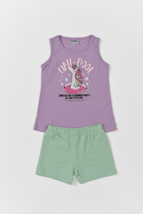 Children's summer set TRAX Girl 43206 LILAC