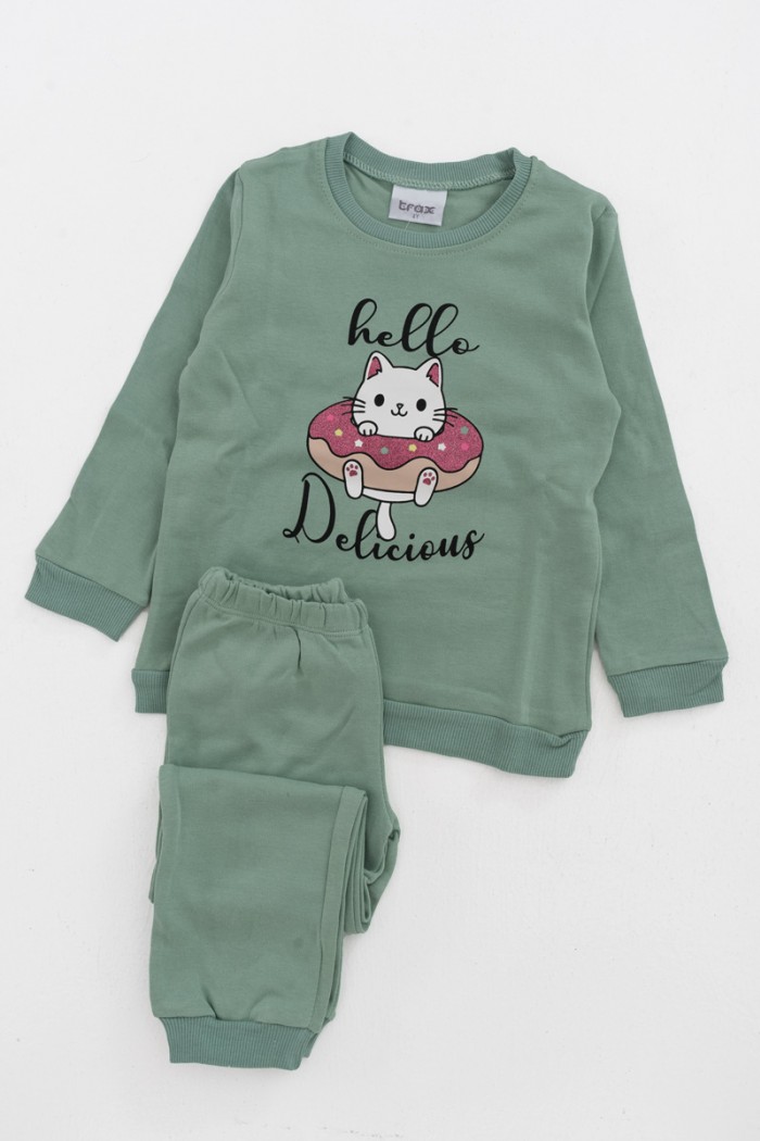 Children's Pajama TRAX GIRL Kitty Delicious 44790