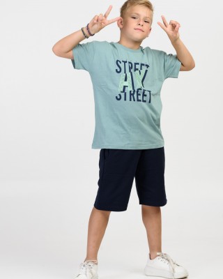 Summer boy's set TRAX 45367 STREET ART MENTA