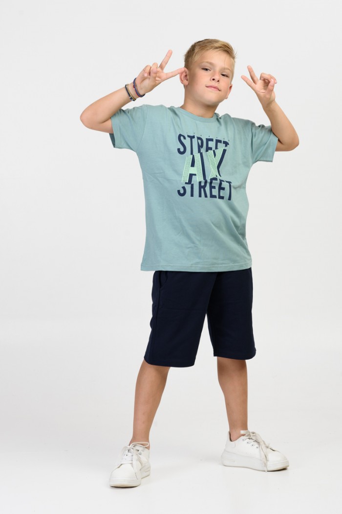 Summer boy's set TRAX 45367 STREET ART MENTA