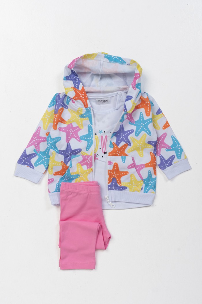 Spring baby girl set TRAX 45010 3 pieces