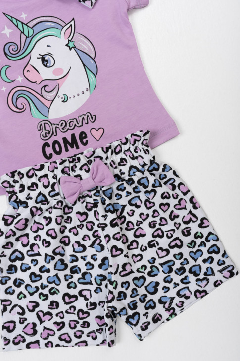 Summer set for baby girl TRAX Unicorn 45018