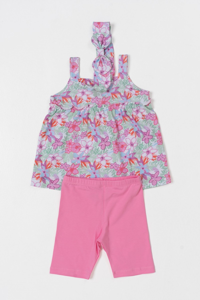 Children's summer set TRAX Girl 45226 WHITE