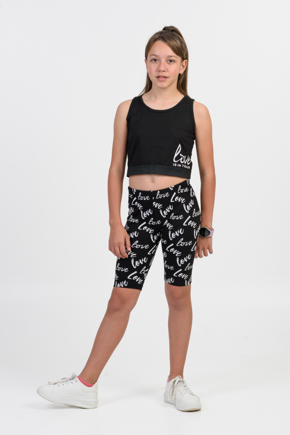 Summer set for girls TRAX LOVE 45182 BLACK
