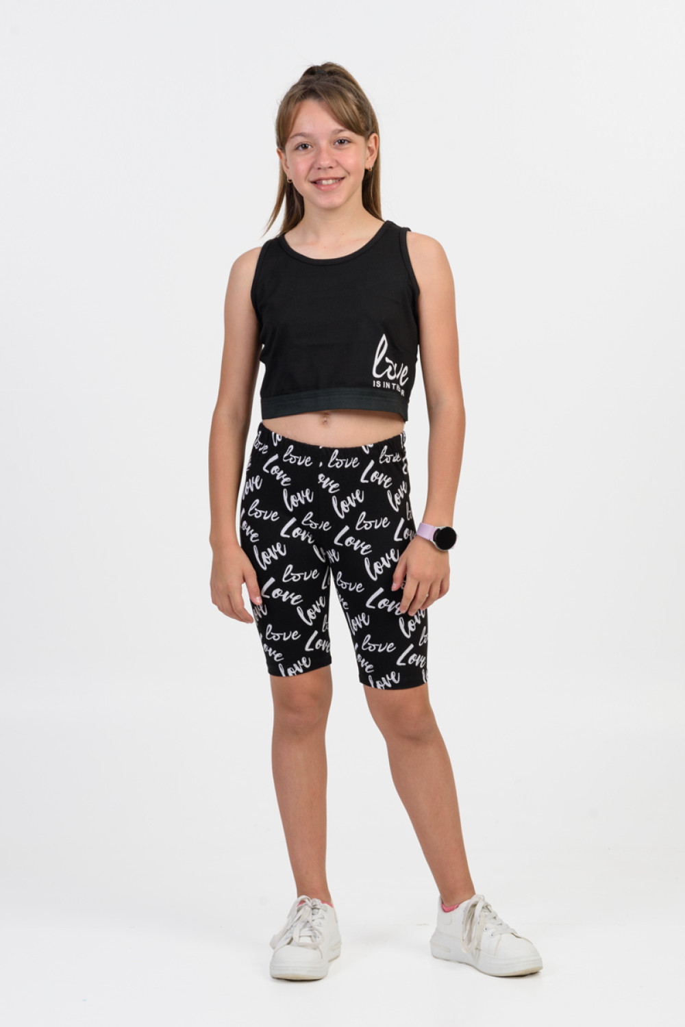 Summer set for girls TRAX LOVE 45182 BLACK