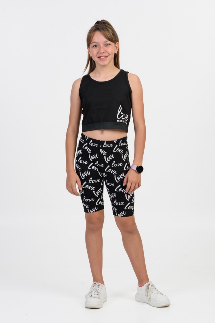 Summer set for girls TRAX LOVE 45182 BLACK