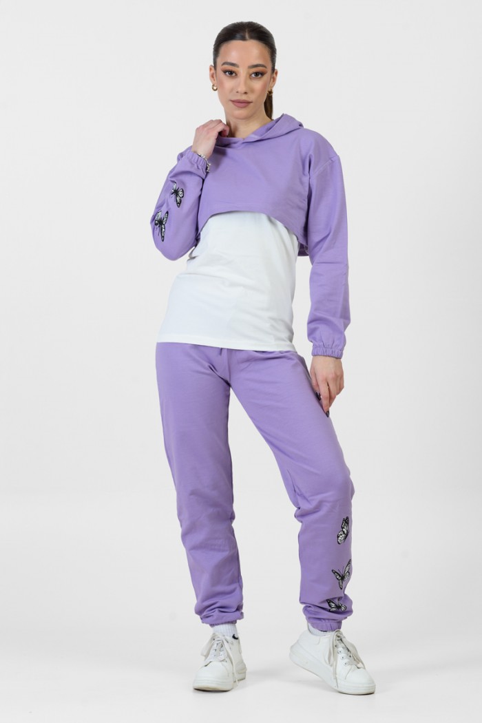 TRAX 44641 Set of 3 pieces of girl's overalls TRAX 44641 LILA