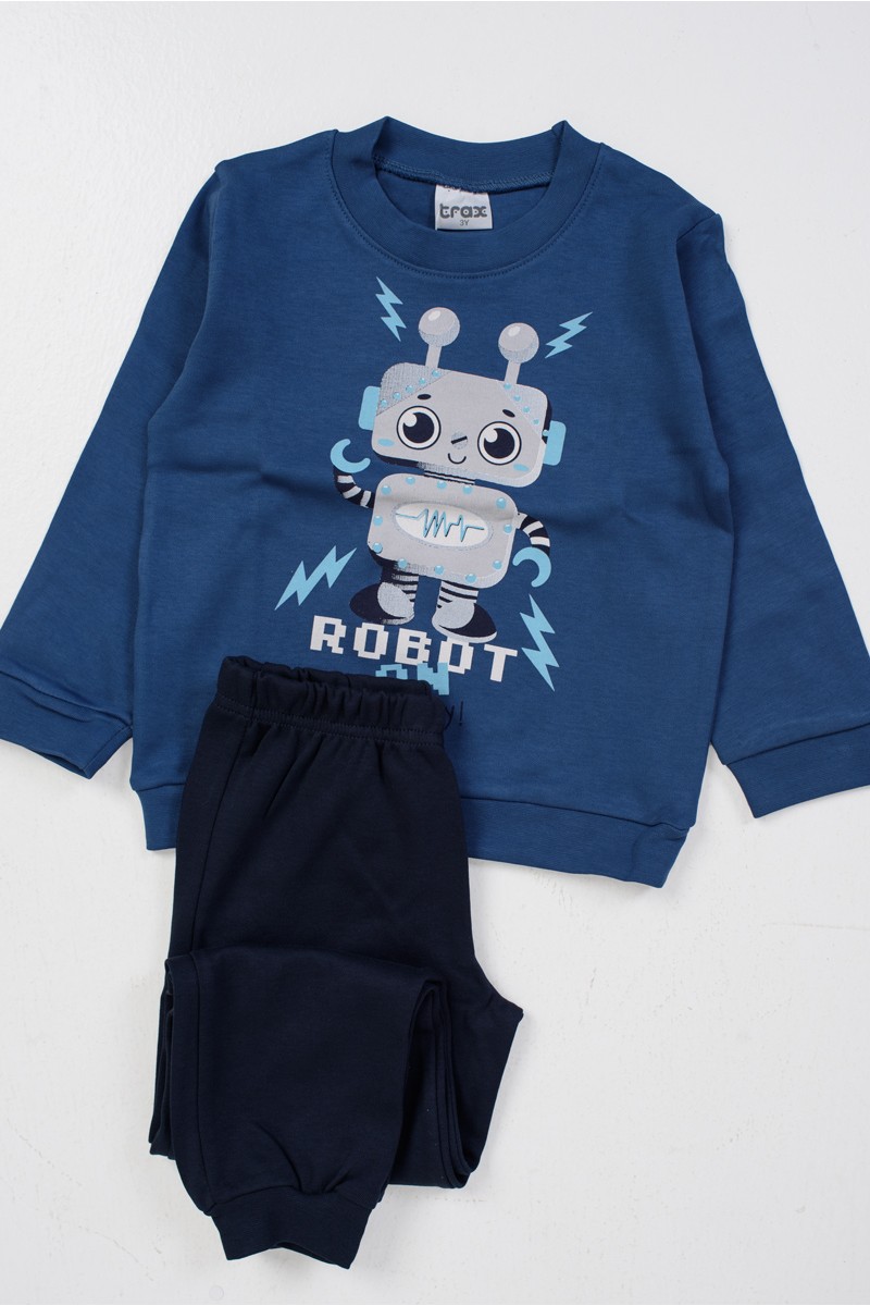 Kinder Schlafanzug Junge TRAX Roboter 46990 Kinder Schlafanzug Junge TRAX Roboter 46990