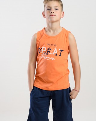 Ärmelloses Sommer-Set für Jungen TRAX 45372 PORTOOKALI