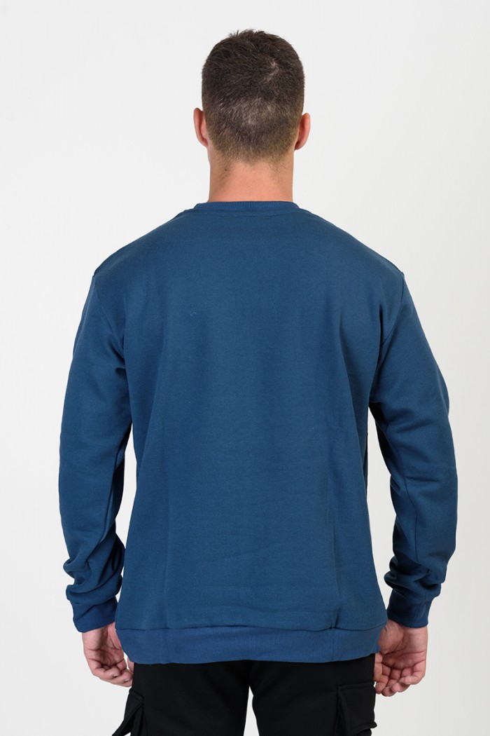 Cotton sweatshirt TRAX 46307 PETROL