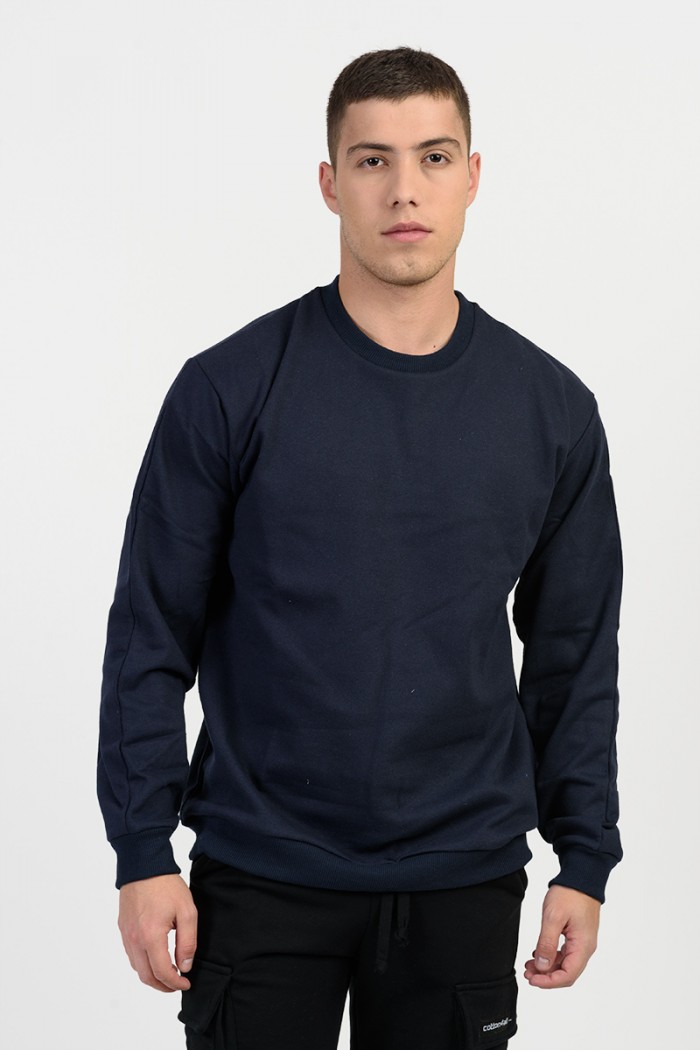 Baumwoll-Sweatshirt TRAX 46307 BLUE DROPS