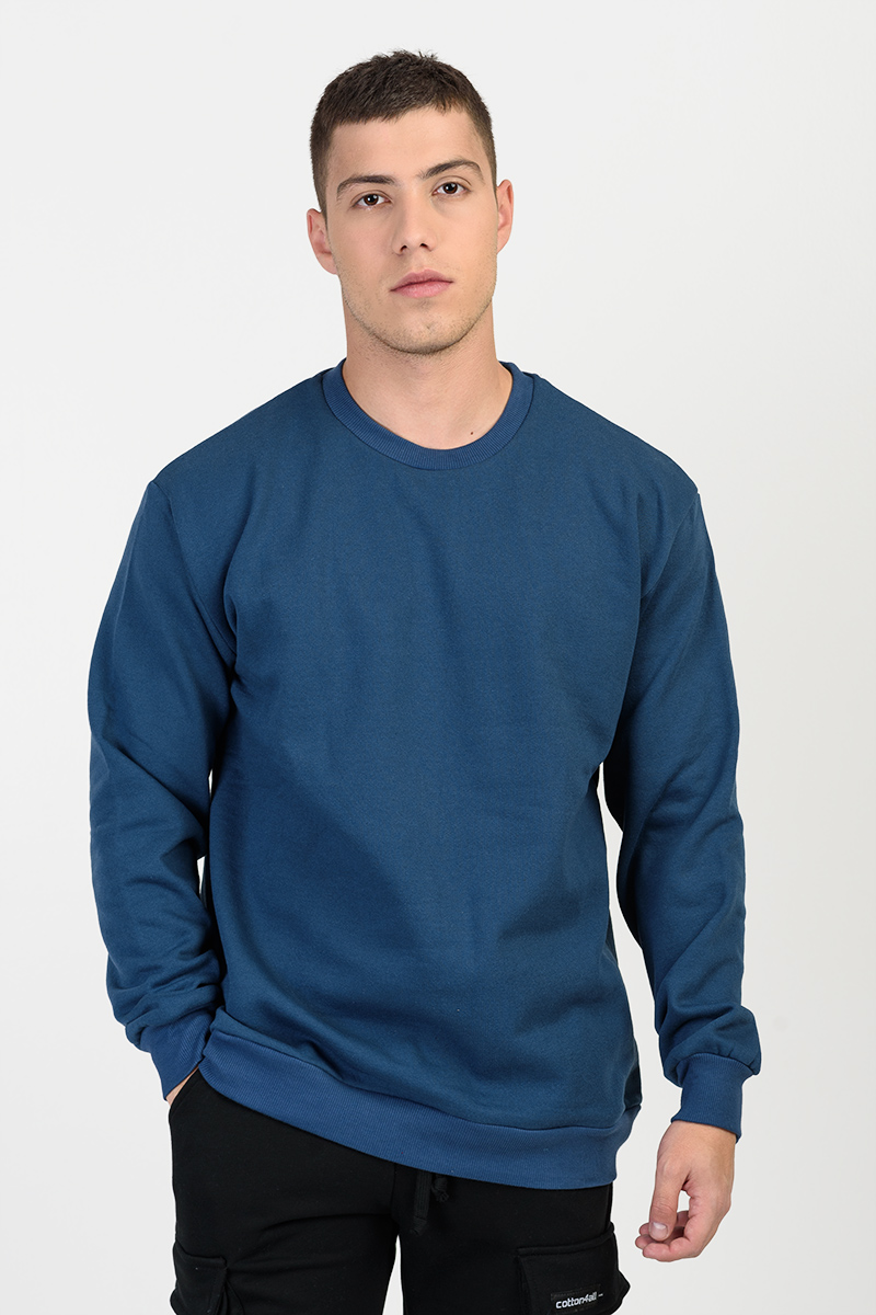 Baumwoll-Sweatshirt TRAX 46307 PETROL