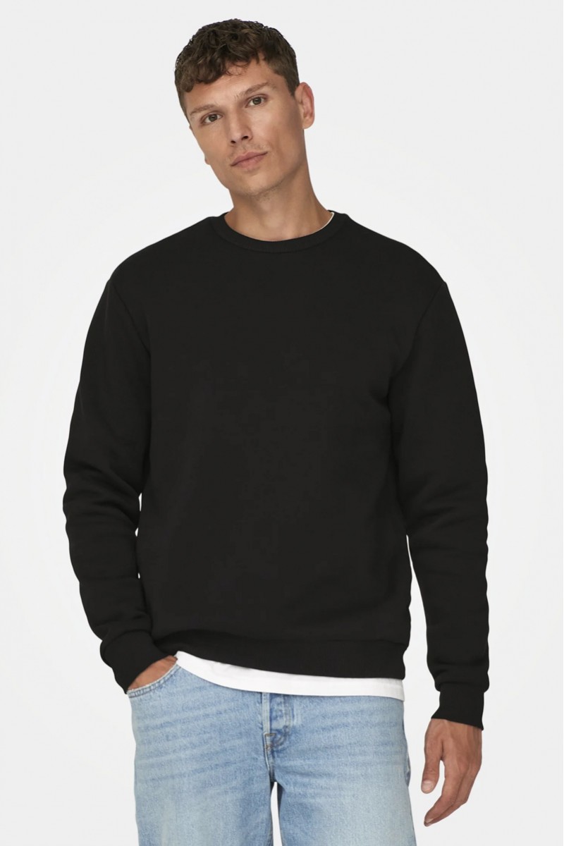 Baumwoll-Sweatshirt TRAX 46307 BLACK Baumwoll-Sweatshirt TRAX 46307 BLACK