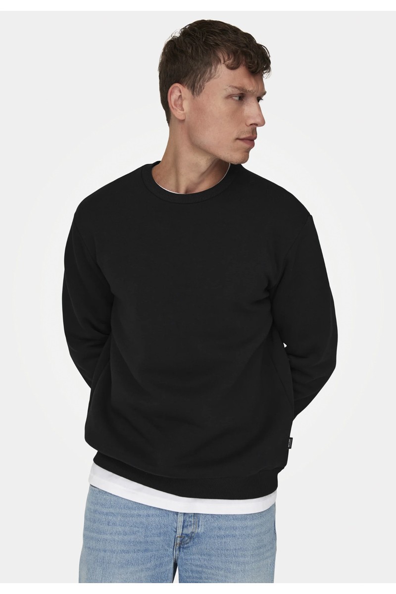 Baumwoll-Sweatshirt TRAX 46307 BLACK Baumwoll-Sweatshirt TRAX 46307 BLACK