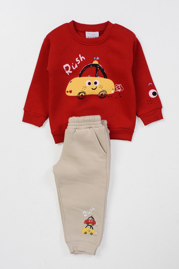 Baby overalls for boy TRAX 46557 RED