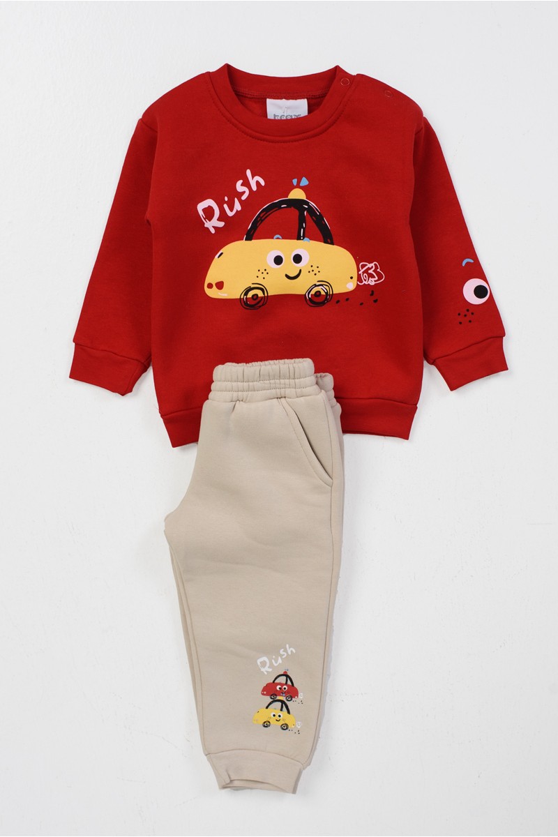 Baby-Overall für Jungen TRAX 46557 ROT Baby-Overall für Jungen TRAX 46557 ROT