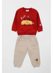 Baby-Overall für Jungen TRAX 46557 ROT Baby-Overall für Jungen TRAX 46557 ROT