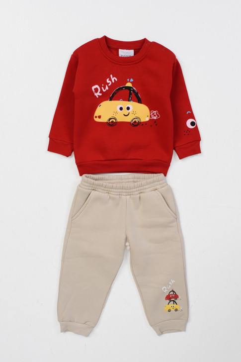 Baby overalls for boy TRAX 46557 RED