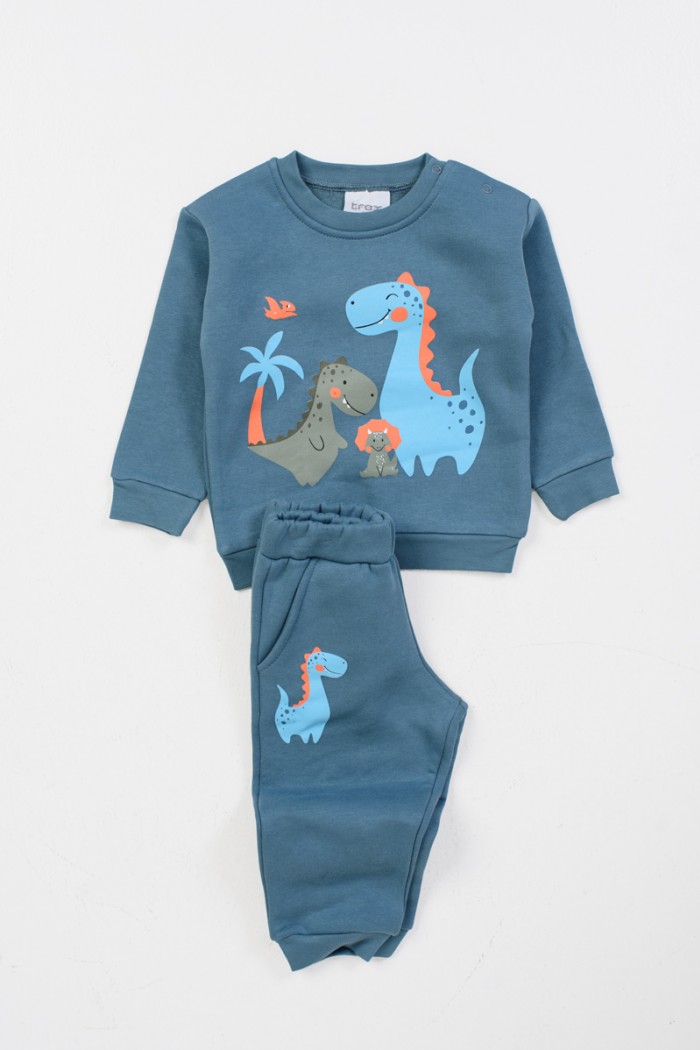 Baby overalls for boy TRAX 46566 PETROL