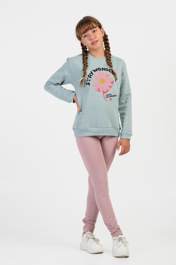 Winter set of leggings for girls TRAX STAY WONDERFUL 46607