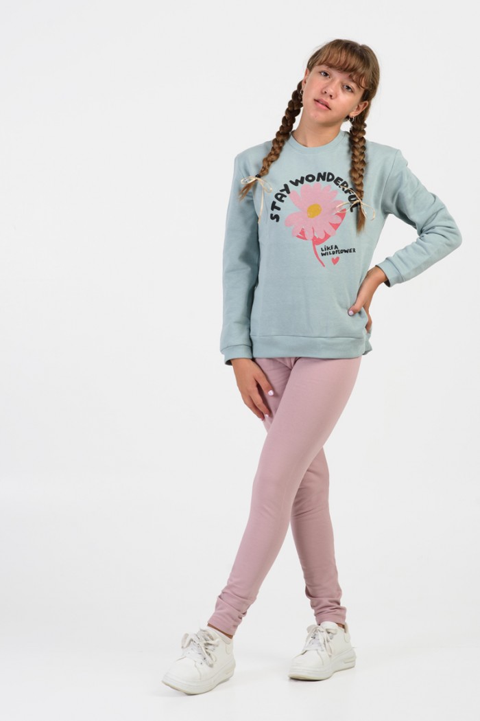 Winter set of leggings for girls TRAX STAY WONDERFUL 46607