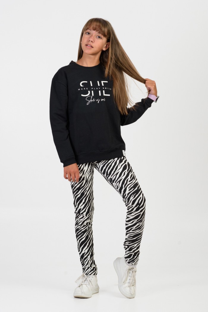 Teenage Overalls set girl TRAX 46609 BLACK