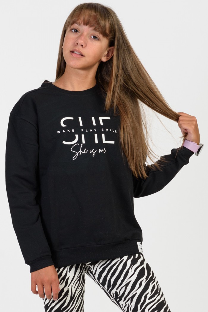 Teenage Overalls set girl TRAX 46609 BLACK