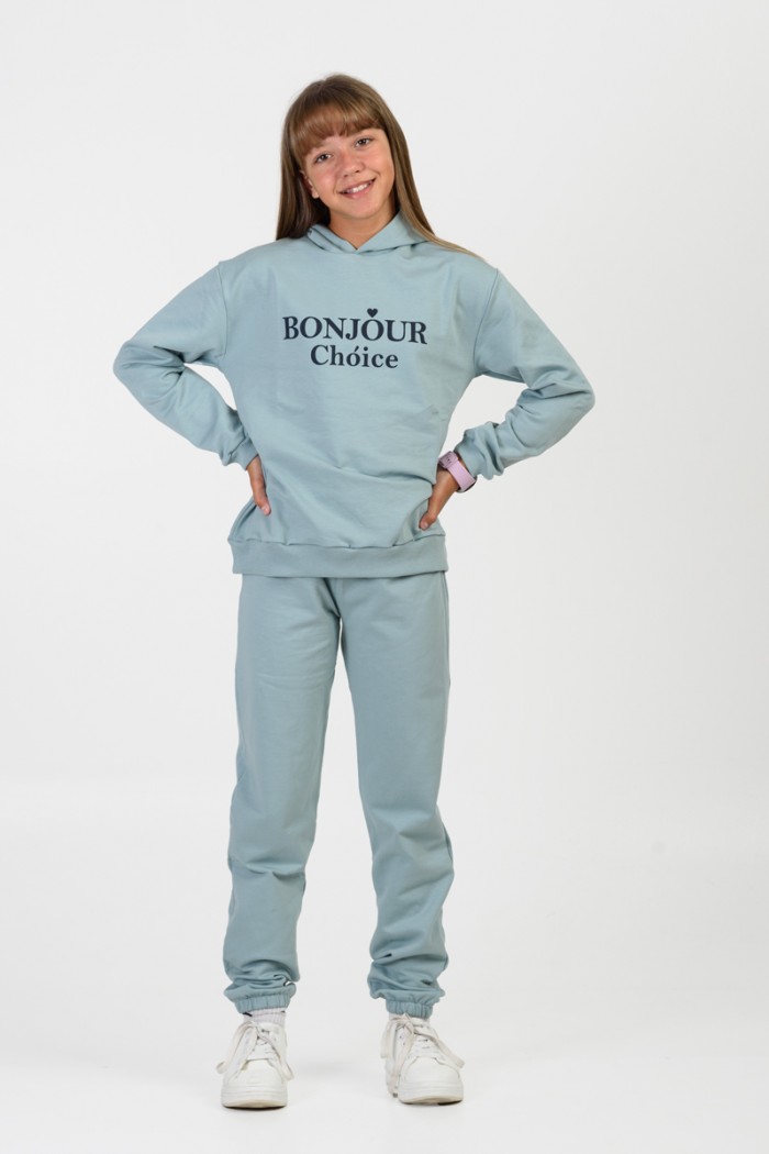 Winter overalls set girl TRAX 46632 AQUA