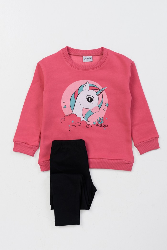 Winter sweatshirt sweatshirts girl TRAX 46702 FUX