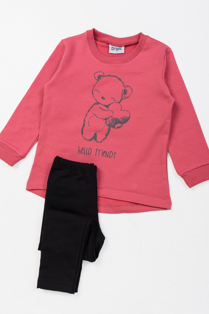 Winter-Sweatshirt-Set Mädchen TRAX 46703 FUX