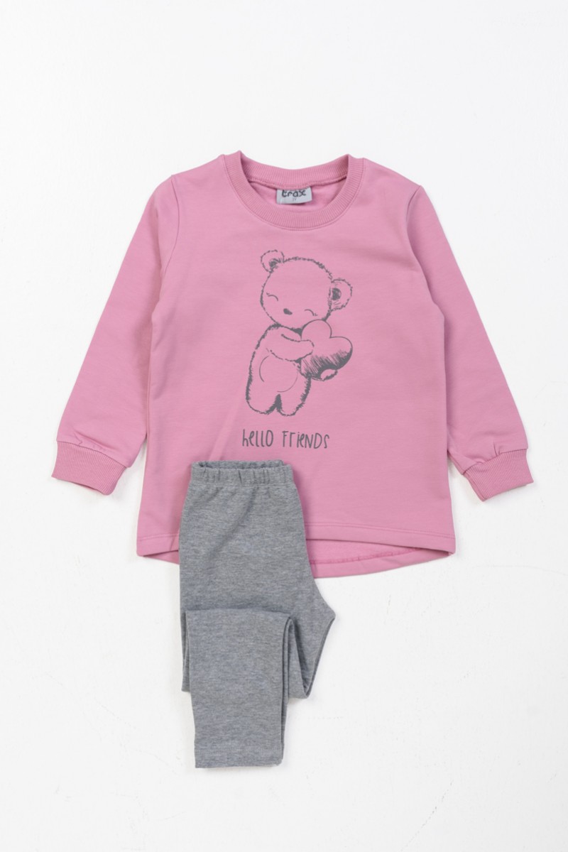 Winter Sweatshirt-Set Mädchen TRAX 46703 ROSE