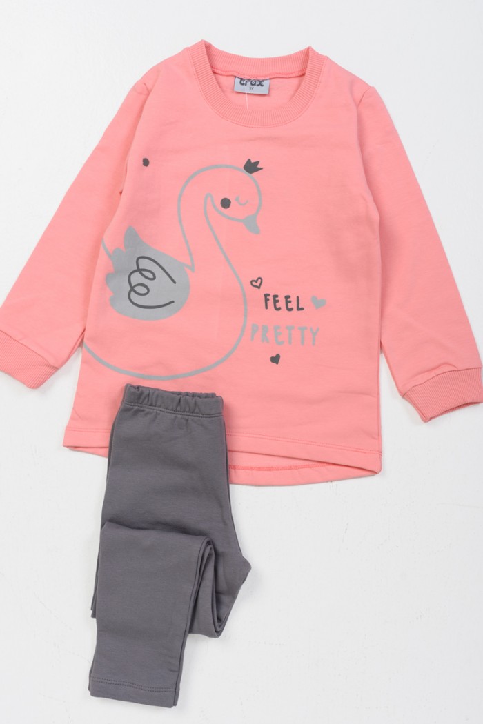 Winter sweatshirt set girl TRAX 46706