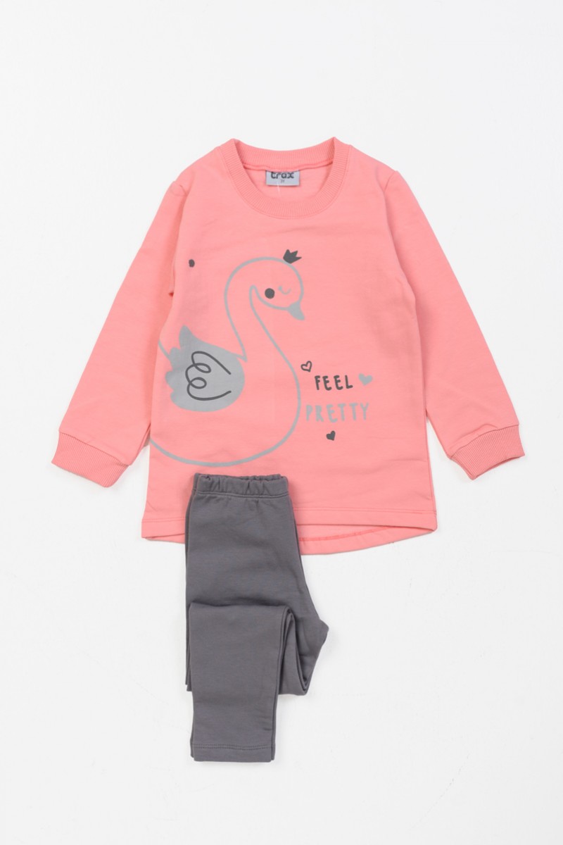 Winter-Sweatshirt-Set Mädchen TRAX 46706