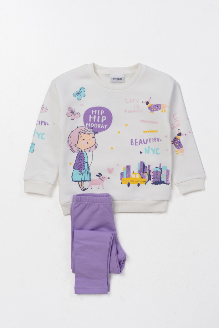 Winter sweatshirt sweatshirts girl TRAX Hip Hooray 46714