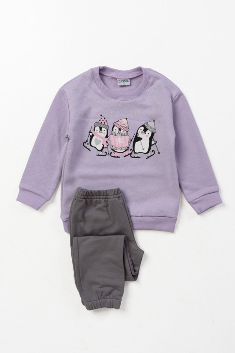 Winter sweatshirt girl TRAX 46724