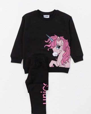 TRAX 46765 BLACK Mädchen-Overall-Set