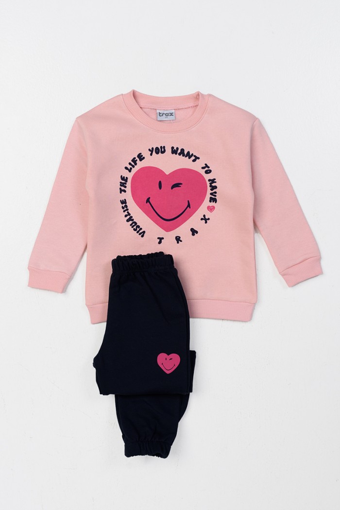 TRAX 46766 ROSE 46766 girl's overalls set