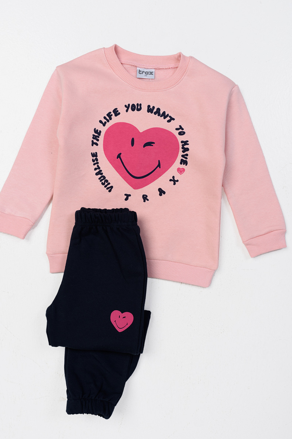 TRAX 46766 ROSE 46766 girl's overalls set