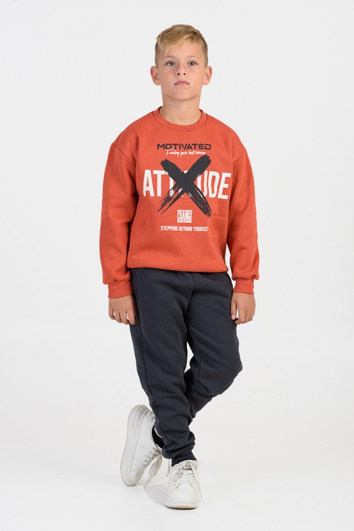 Dreifach gestreifter Teenager-Overallsatz Junge TRAX 46826