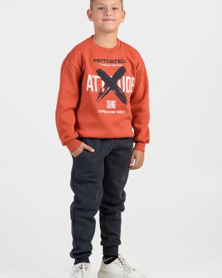 Dreifach gestreifter Teenager-Overallsatz Junge TRAX 46826